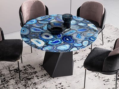 Стол из агата "Вертикаль"