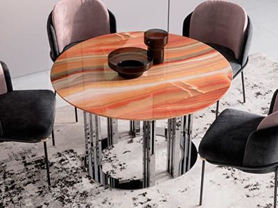 Стол под оникс "Колоннада"