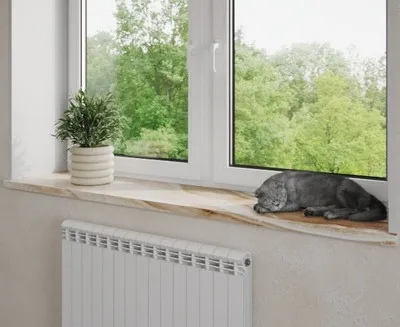 Подоконник из керамогранита Exotic Onyx Beige