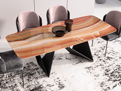 Стол из оникса "Wings"