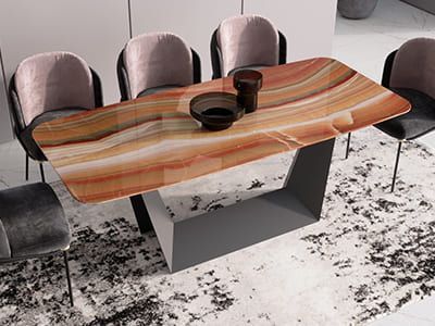 Стол под оникс "Оригами"