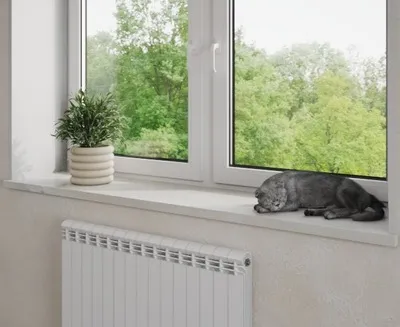 Подоконник из керамогранита Bruni Onix Bianco Glossy