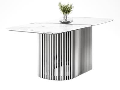 Стол из керамогранита под мрамор "Piano"