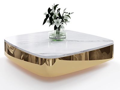 Журнальный столик из мрамора "Монолит"