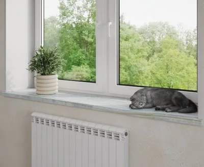 Подоконник из керамогранита Emera Onyx Green