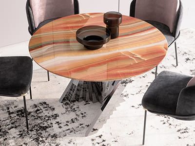 Стол под оникс "Веер"