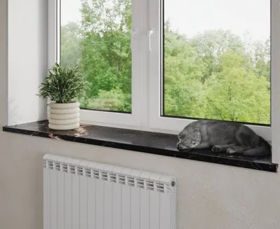 Подоконник из керамогранита Cosmic Brown Polished