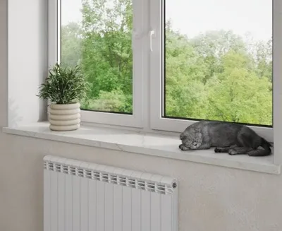 Подоконник из керамогранита Filito Rosso Snow Carving