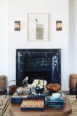 Облицовка каминов натуральным камнем - пример выполнения