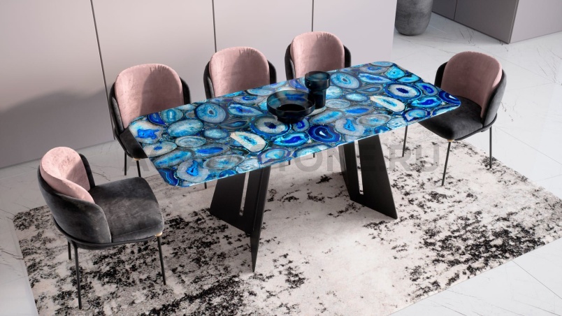 Стол под агат "Флора" на заказ