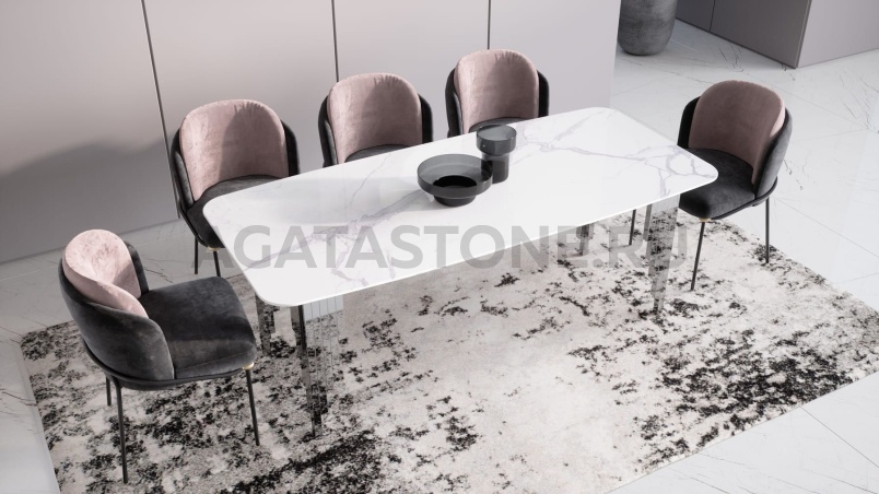 Стол из мрамора "Эмпаир" на заказ