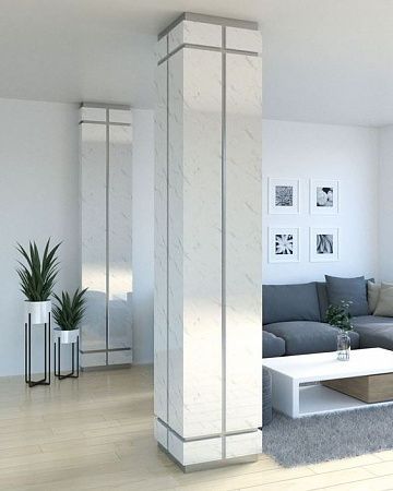 Колонны из камня в Москве, отделка колонн - пример выполнения