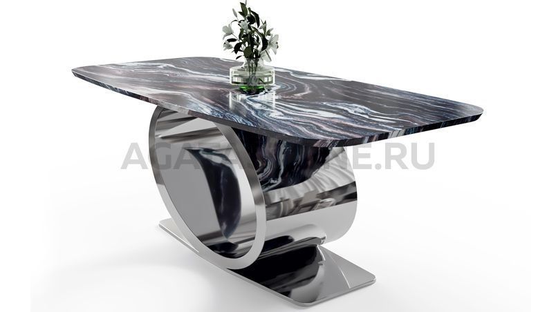 Стол из мрамора "Рино" на заказ