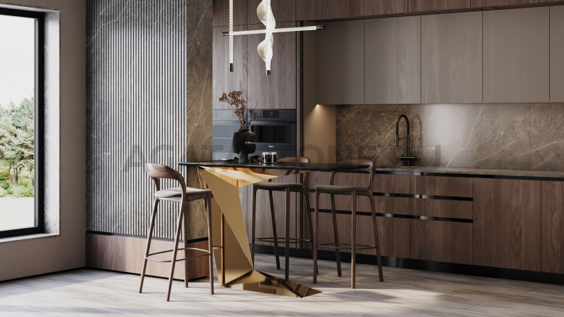 Барная стойка из керамогранита "Сигма" на заказ