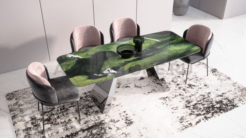 Стол из мрамора "Эйфель" на заказ