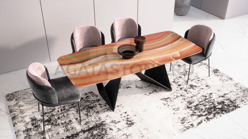 Стол под оникс "Wings" на заказ