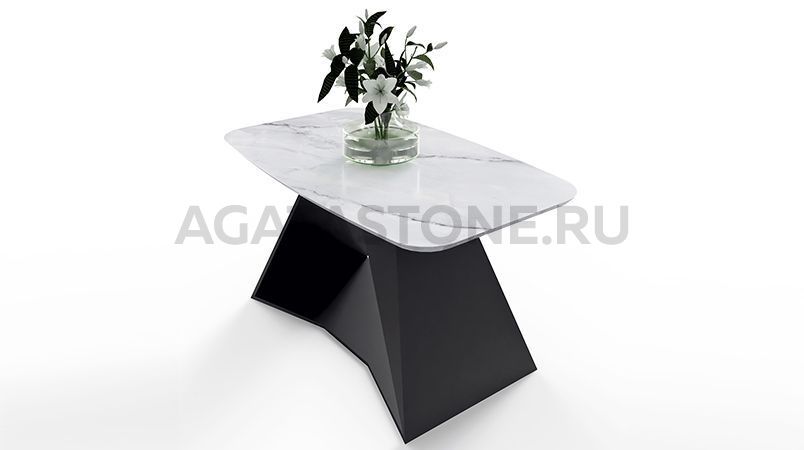 Журнальный столик из мрамора "Зета" на заказ