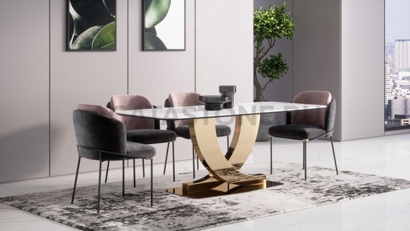 Стол из мрамора "Alea" на заказ