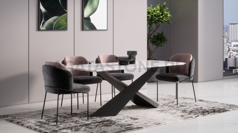 Стол из искусственного камня "Стела" на заказ