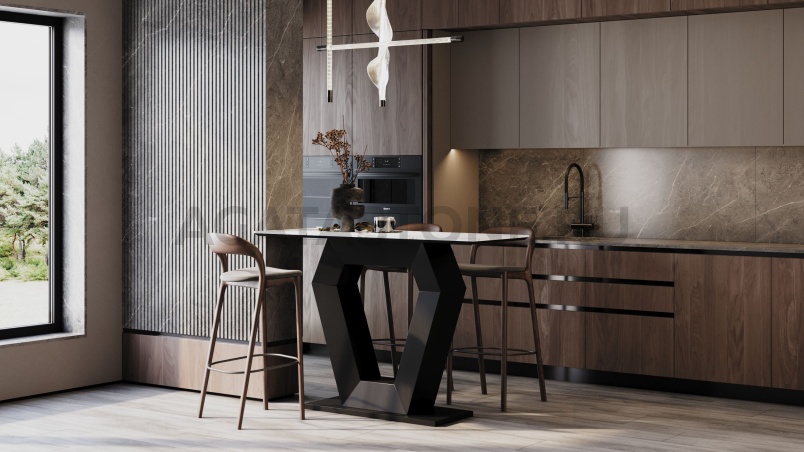 Барная стойка из натурального камня "Rubi" на заказ