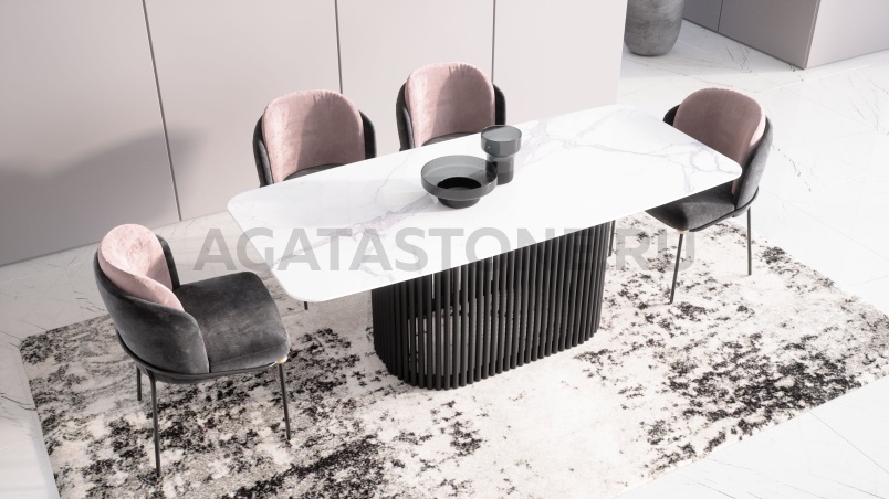 Стол из мрамора "Piano" на заказ