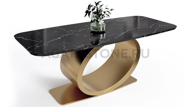 Стол из мрамора "Рино" на заказ