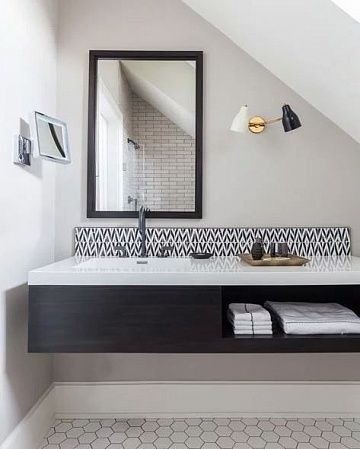 Столешница в ванную из натурального камня - пример выполнения