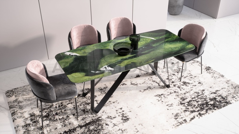 Стол из мрамора "Мёбиус" на заказ