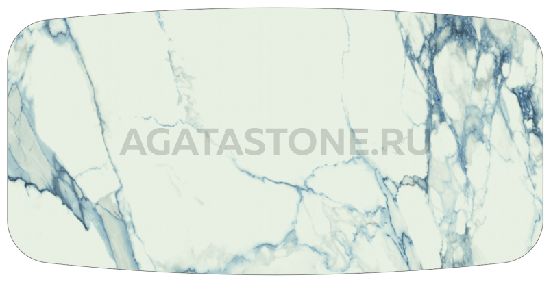 Столешница Baikal Blue Pulido 210x110 на заказ