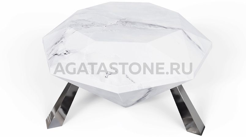 Стол журнальный из мрамора "Brilliant" на заказ