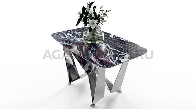 Журнальный столик из мрамора "Астра" на заказ