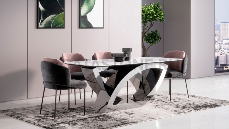 Стол из мрамора "Franco Eye" на заказ