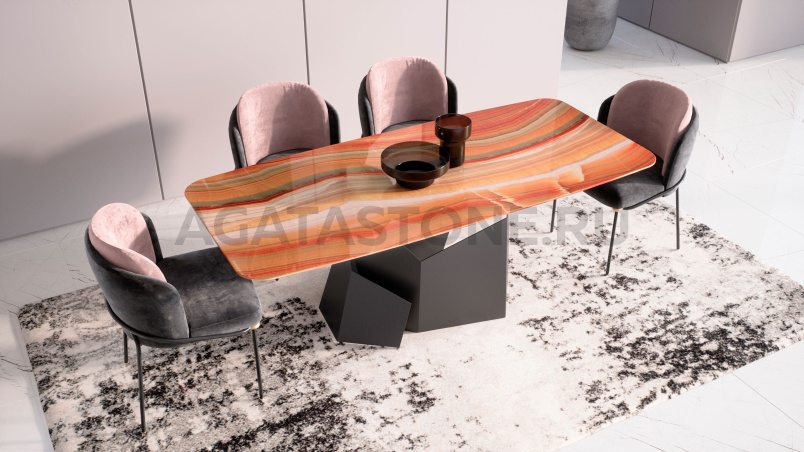Стол из оникса "Маунтин" на заказ