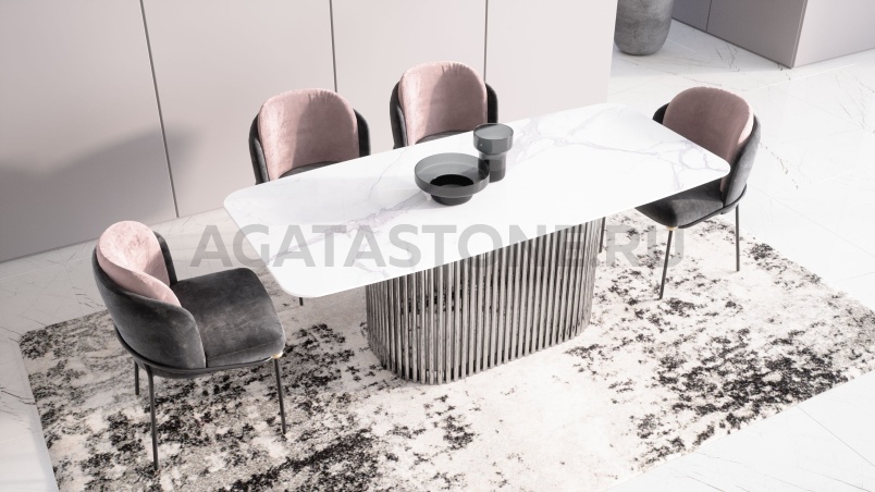 Стол из мрамора "Piano" на заказ