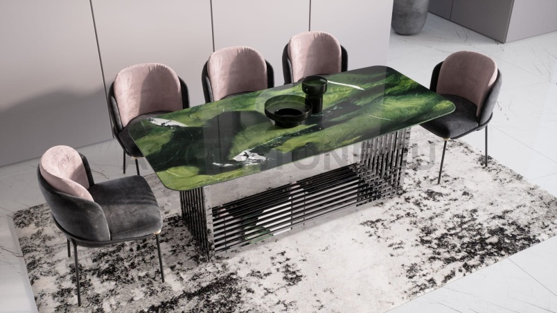 Стол из искусственного камня "Интерстеллар" на заказ