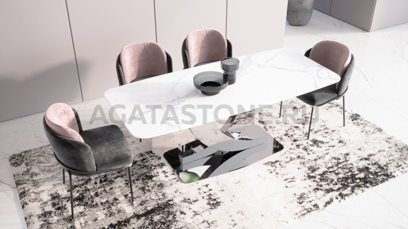 Стол из мрамора "Alea" на заказ