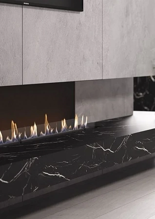 Облицовка порталов каминов искусственным камнем - пример выполнения