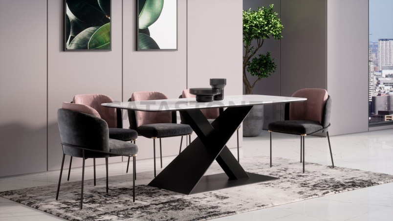 Стол из оникса "Экскалибур" на заказ