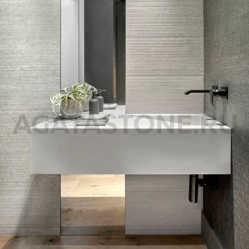 Раковина консольная, щелевая, высокая на заказ