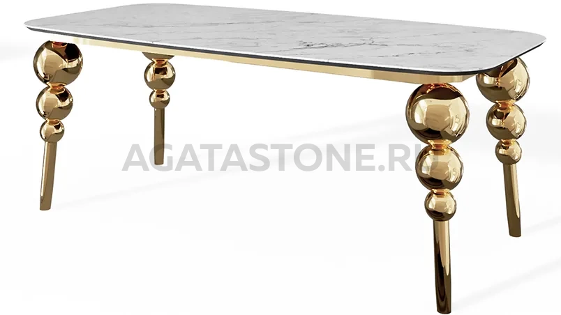 Стол из мрамора "Баккара" на заказ