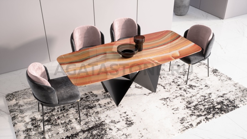 Стол из оникса "Альтаир" на заказ