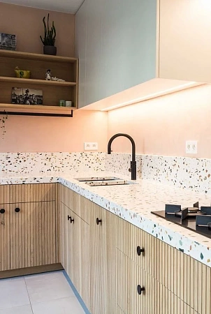 Изготовление столешниц из искусственного камня в Москве - пример выполнения