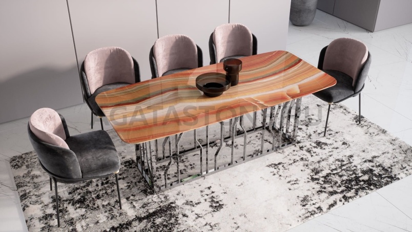 Стол из оникса "Гетсби" на заказ