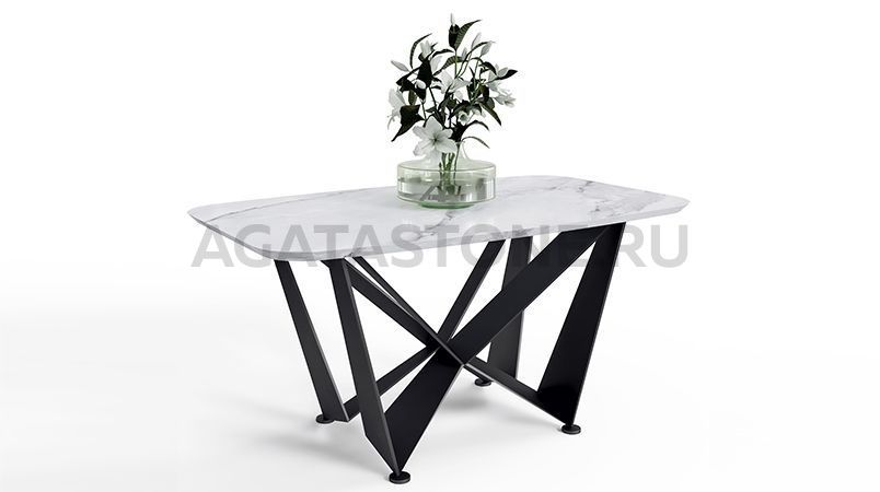 Журнальный столик из мрамора "Астра" на заказ