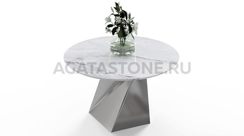 Журнальный столик из мрамора "Вертикаль" на заказ