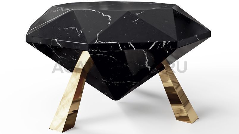 Стол из керамогранита журнальный из керамогранита "Brilliant" на заказ