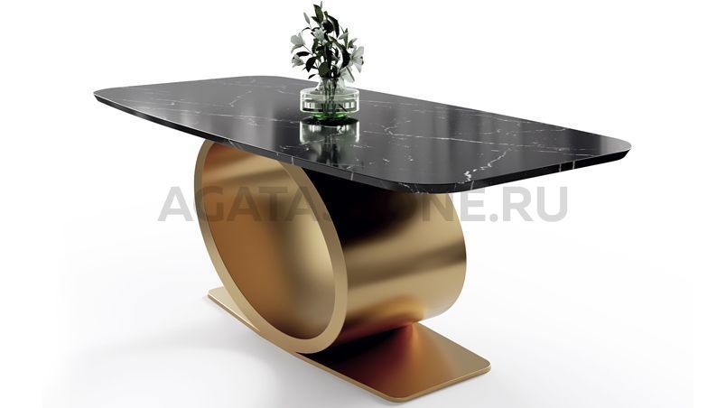 Стол из мрамора "Рино" на заказ