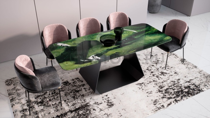 Стол из мрамора "Омега" на заказ