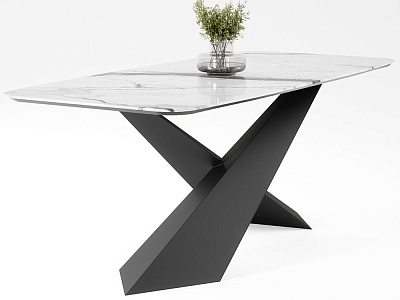 Стол из мрамора "Стела"