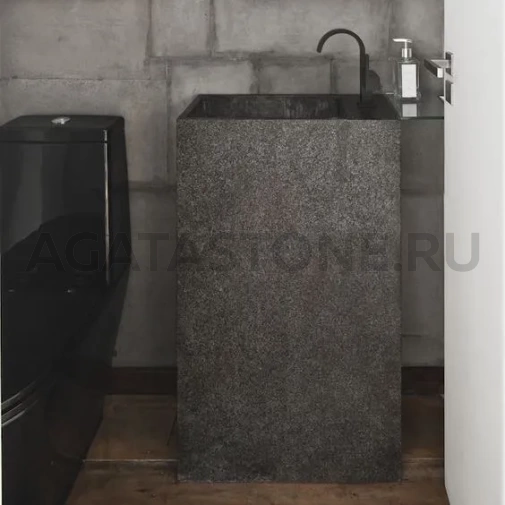 Напольная раковина из керамогранита под гранит на заказ